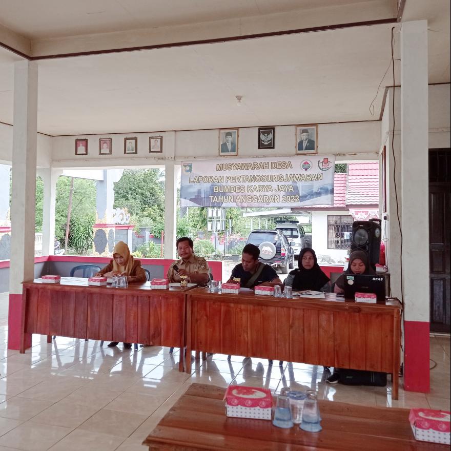 Musdes Laporan Pertanggungjawaban Bumdes Tahun Anggaran 2022
